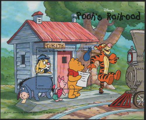 Foglietto natale winnie the - "natale,